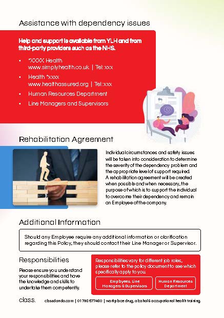 Organisation Customised Policy - Workplace Folded Leaflet